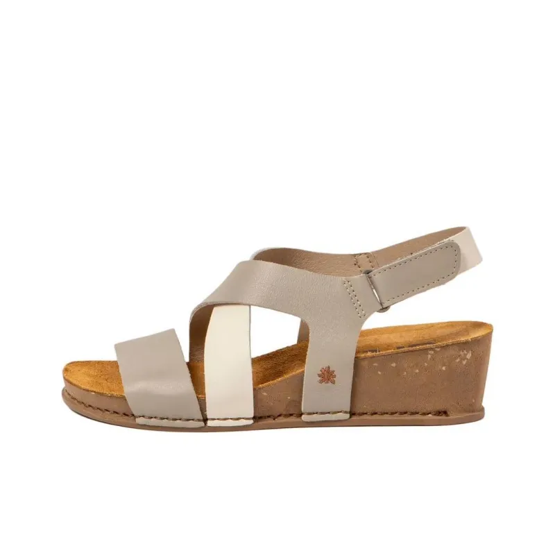 Art I LIVE Strap Sandals 4.5cm Women's White Gray-0