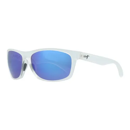 Maui Jim Nylon Glass Plastic Square Sunglasses Men's White