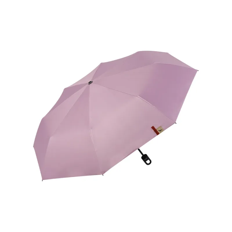 RABBITUU High Value Portable Manual Umbrella Sun Umbrella Foldable Solid Color Dual Use For Sunny And Rainy Days-3