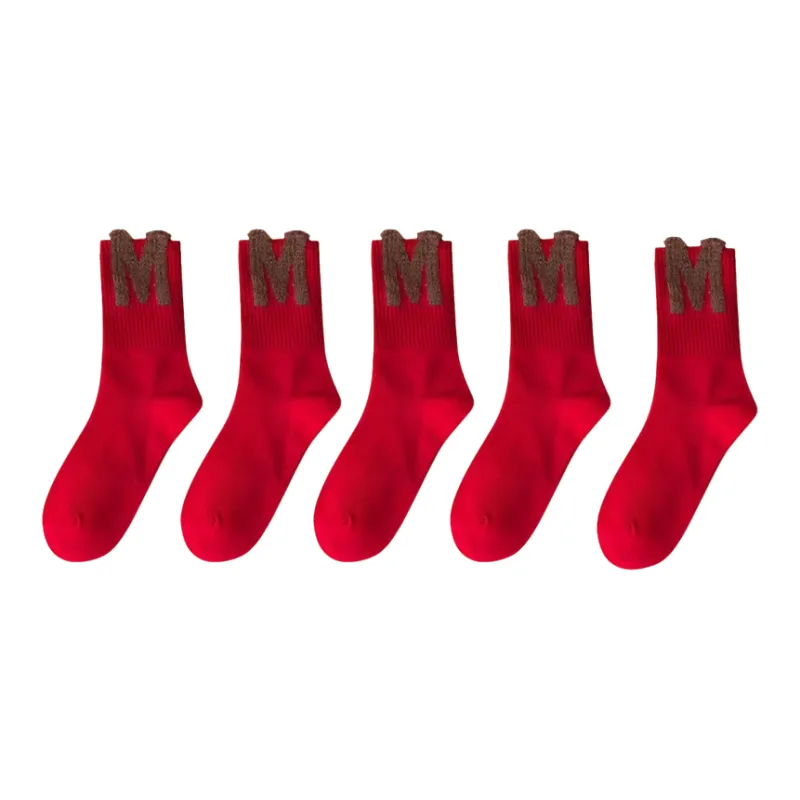 Qiao Ni Tong Mid Calf Socks Unisex Combo Set-18