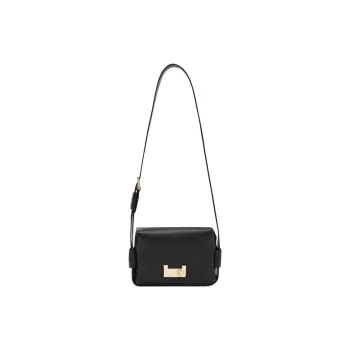 ALLSAINTS Cow Leather Shoulder Bag Women's Black