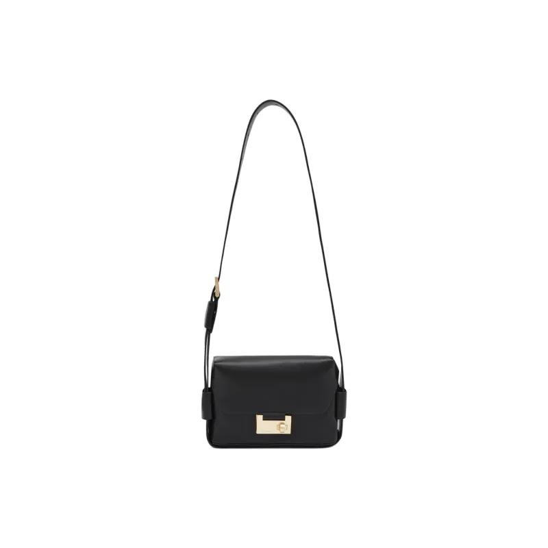 ALLSAINTS Cow Leather Shoulder Bag Women's Black-0