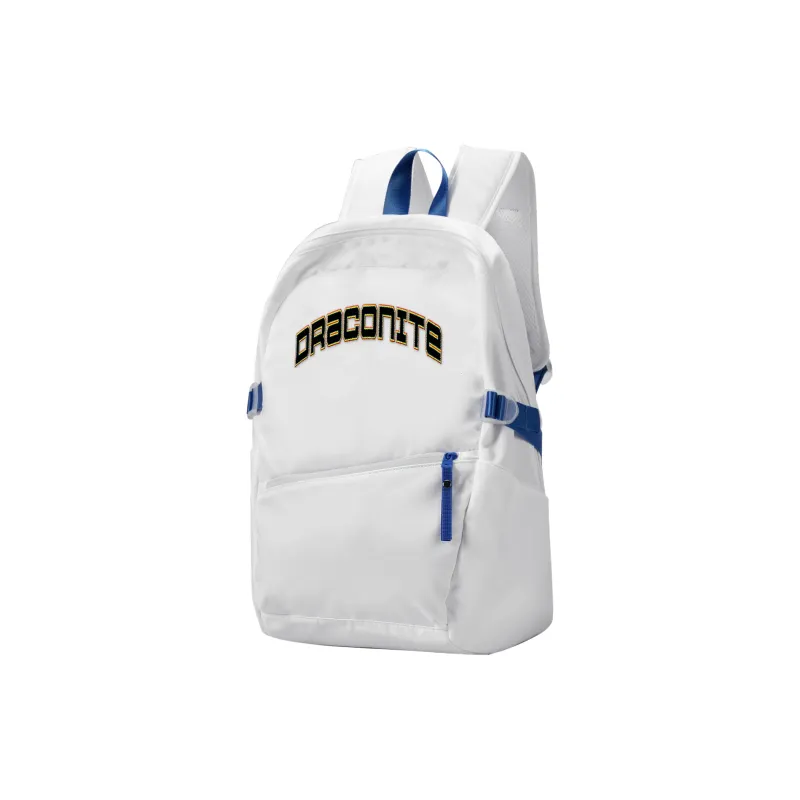 DRACONITE Polyester Students Backpack Laptop Bag Unisex White Blue-1