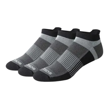 Saucony Inferno Cushioned No Show Tab Socks Sets Unisex 3 Pack Black