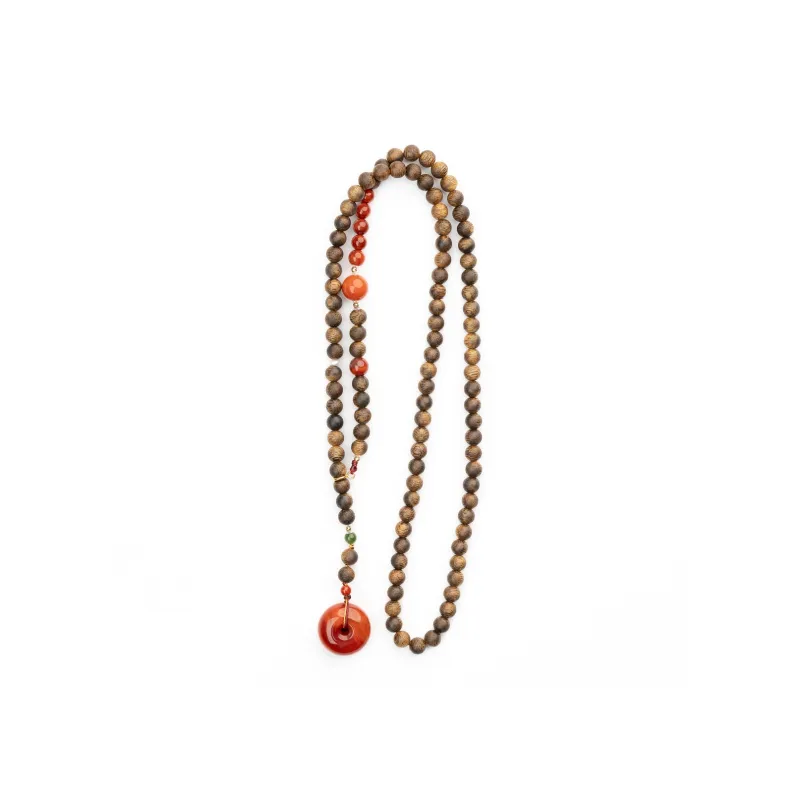 Xianyuan Agarwood Bead Chain Unisex-0