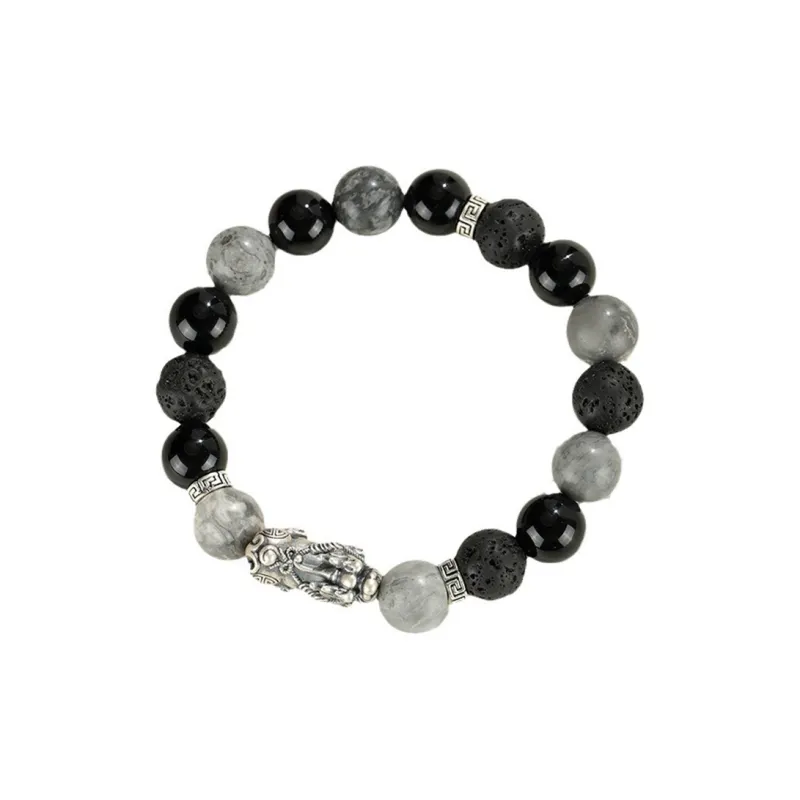 Bubble Scallops Map Stone Bracelets Unisex-0