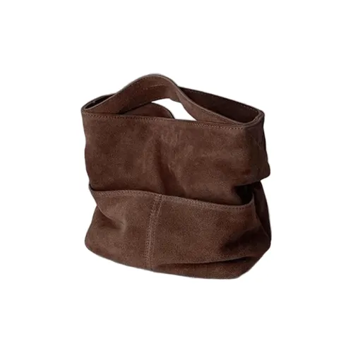 BEMIX PETS PU Portable One Shoulder Bucket Bag Medium Size Women's Brown
