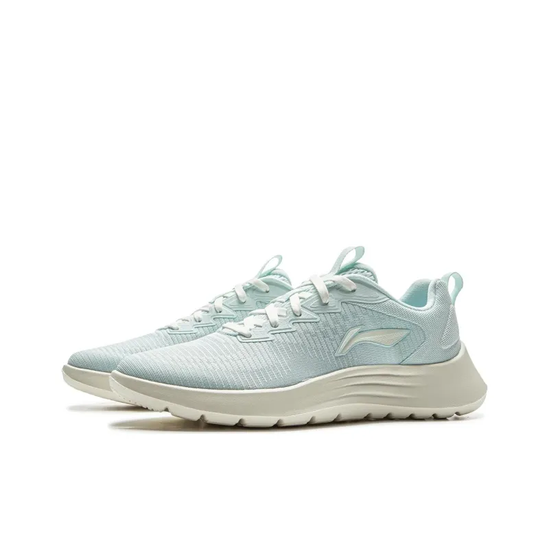 LiNing Feather Cushioning, Slip Resistant, Abrasion Resistant, Lightweight Low Top Running Shoes Women's Sand Ice Blue-2