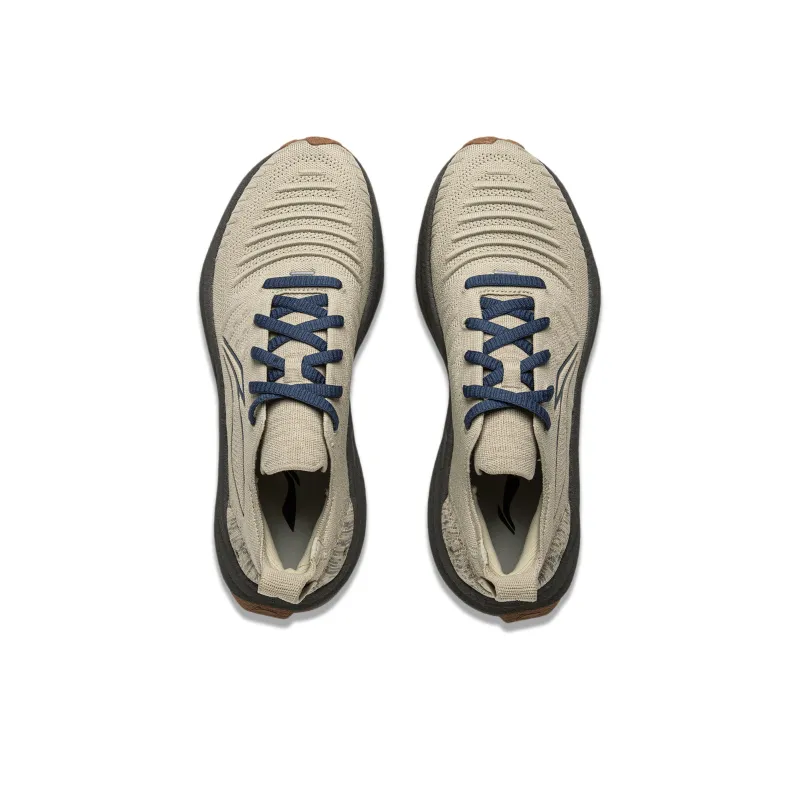 LiNing Comfortable Cushioning Slip Resistant Abrasion Resistant Breathable Low Top Casual Running Shoes Men's Gray Blue-3