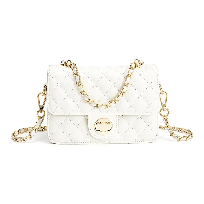 Teddy Bear Collection Camping Teddy Series Cow Leather Shoulder Bag, Crossbody Bag Trumpets Women's White-2
