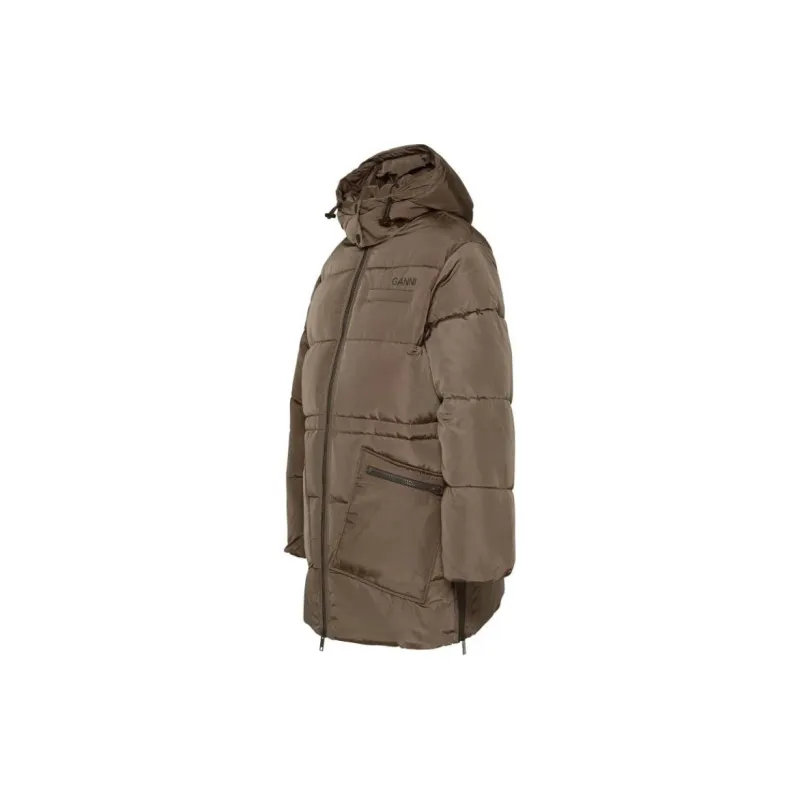 GANNI Jackets Coats Women's Dark Brown-2