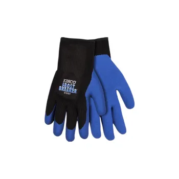 KINCO Latex Gloves Unisex Blue/Black
