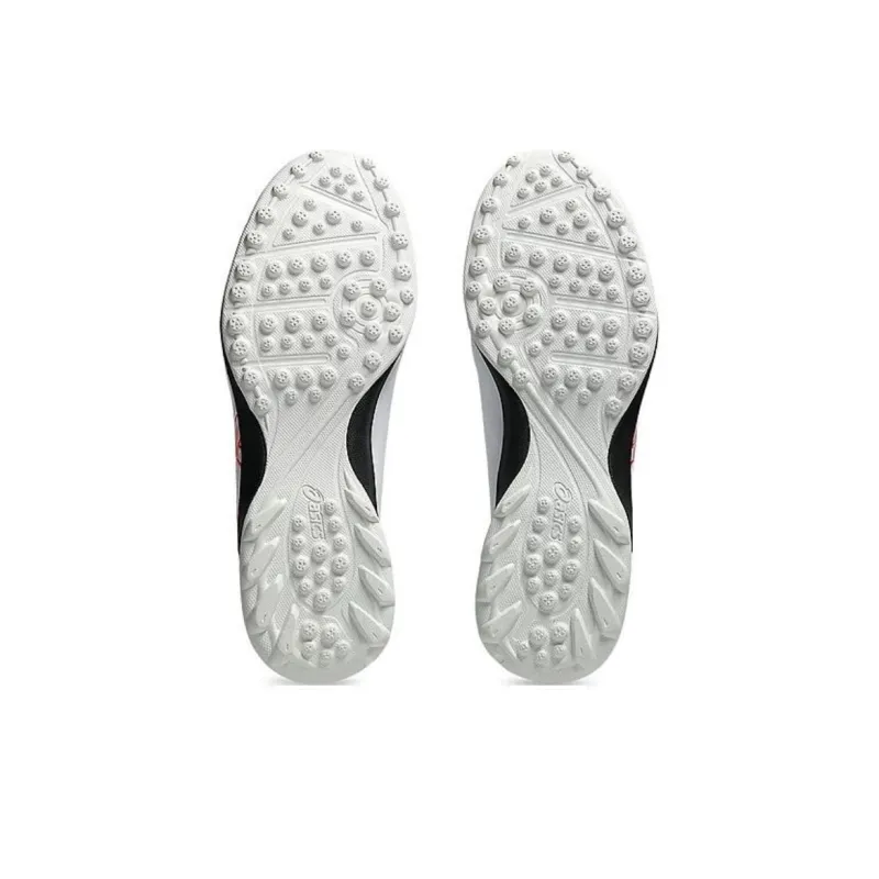 Asics Calcetto TF Rubber Broken Studs Anti Slip Wear Resistant Soccer Shoes Unisex White Loose Fit-3