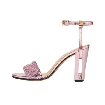 FENDI Delfina Strap Sandals 9.5cm Women's Pink