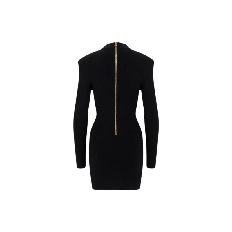 BALMAIN Button embellished Knitted Minidress-1