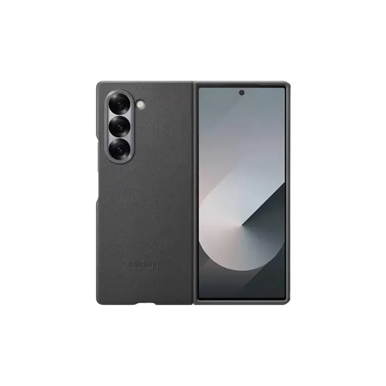 SAMSUNG Eco Friendly Leather Material Simple And Stylish Phone Cases Compatible With Galaxy Z Fold 6-0