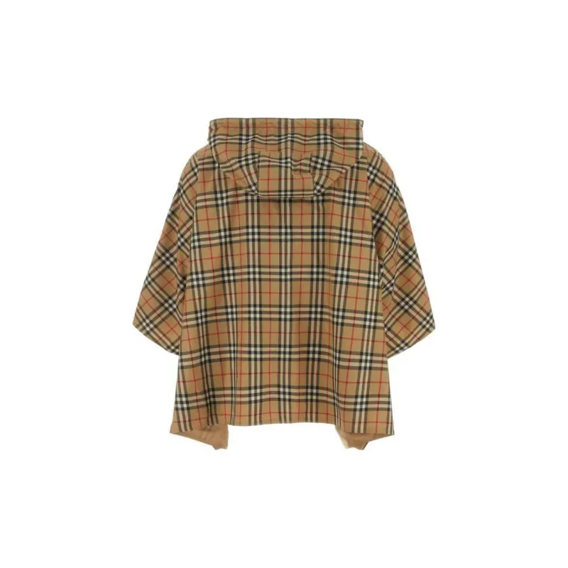 Burberry Check Hooded Poncho-1