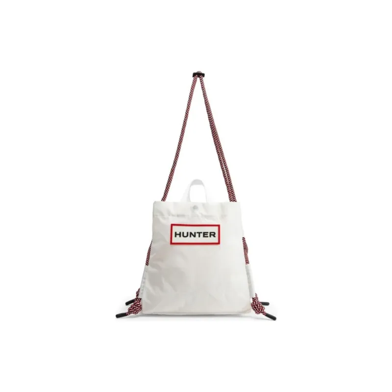HUNTER Recycled Nylon Tote Bag, Shopping Bag, Shoulder Bag, Crossbody Bag, Handbag Regular Unisex White-0
