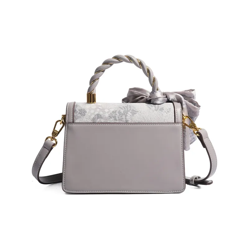 MISS GAIL Synthetic Leather Shoulder Bag, Crossbody Bag, Handbag Regular Women's Gray/Pink-9