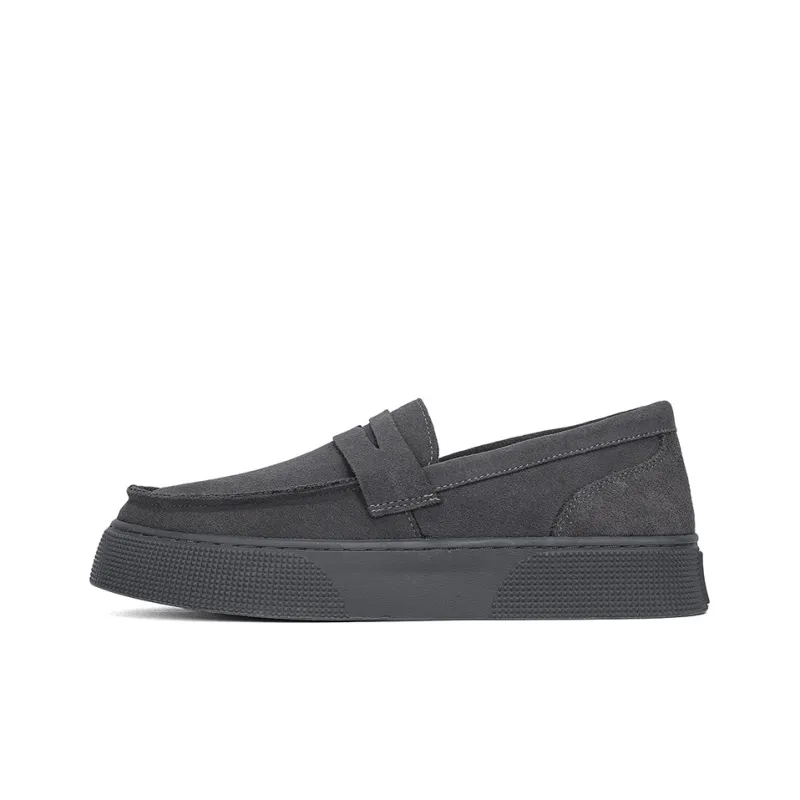 Bull charm Loafers Men Black/Gray/Brown-6