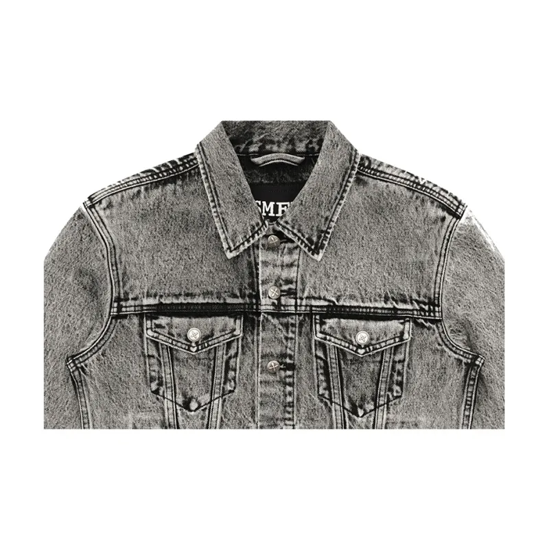SMFK Denim Jacket Unisex Dusty Gray-2