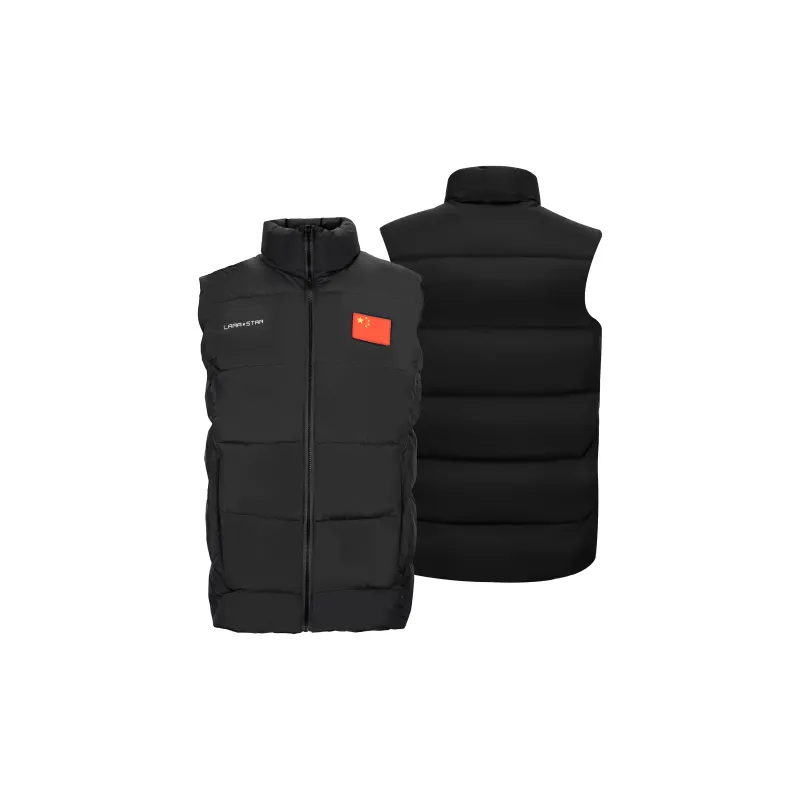 LARA STAR Vests Unisex Black-2