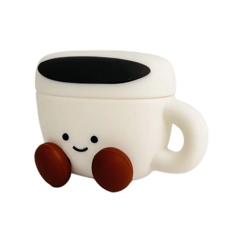 Sopi Compatibility With Apple AirPods 4/2/3/4th Generation/Pro/Pro 2 Silicone Coffee Cup Headphone Cases-3