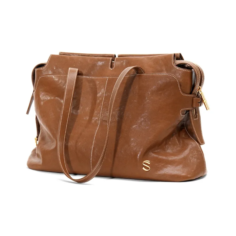 FIEDLE&SISSI Vegetable Tanned Cow Leather Wild Collection Carry on Shoulder Bag Regular Women's Multicolor-2