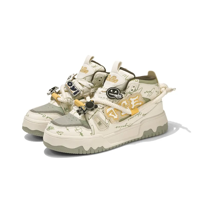 TCELLARS Warm Cushioning Wear-Resistant Lightweight Height Increasing High-Top Skateboard Shoes Unisex Exclusive Box-8