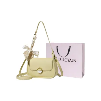 LOUIS ROYALN PU Shoulder Bag Women's Light Yellow/Black/White/Light Green