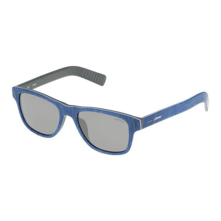Sting Acetate Square Sunglasses Men's Blue-0