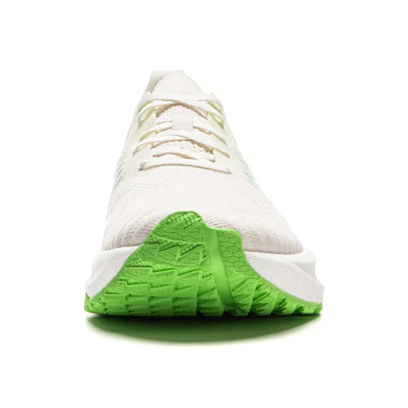 LiNing Comfortable Cushioning Anti Slip Wear Resistant Breathability Low Top Casual Running Shoes Men's White Green-4