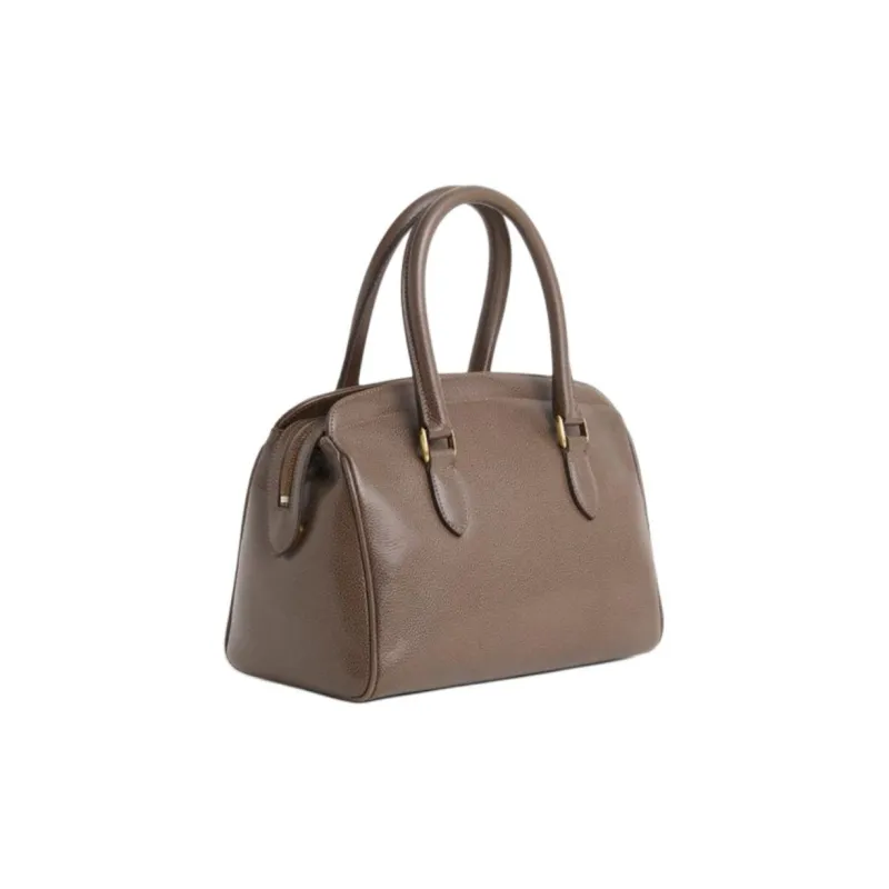 COACH VintageMadison Leather One Shoulder Handbags Large Size Women's Camel Brown-1