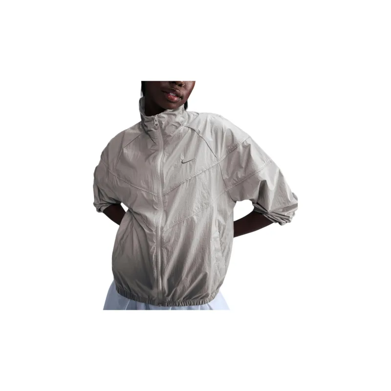Nike Windrunner Jackets Coats Women's Light Iron Ore/Flat White Aluminum-3