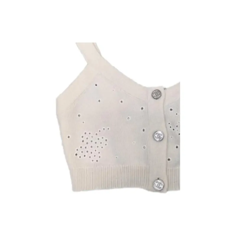 CHANEL Tank Tops Women's White-2