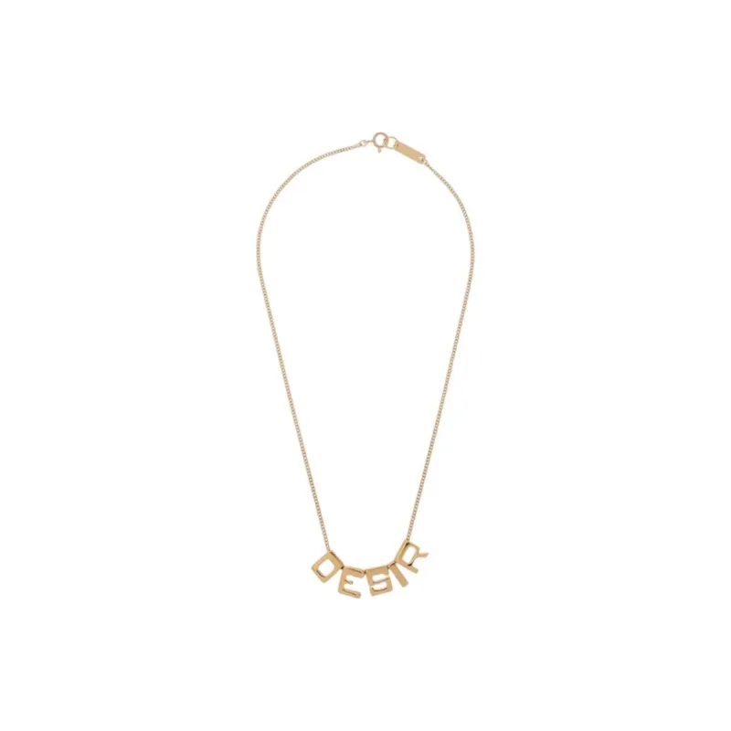 ISABEL MARANT Letter Charm Chain Necklace-1