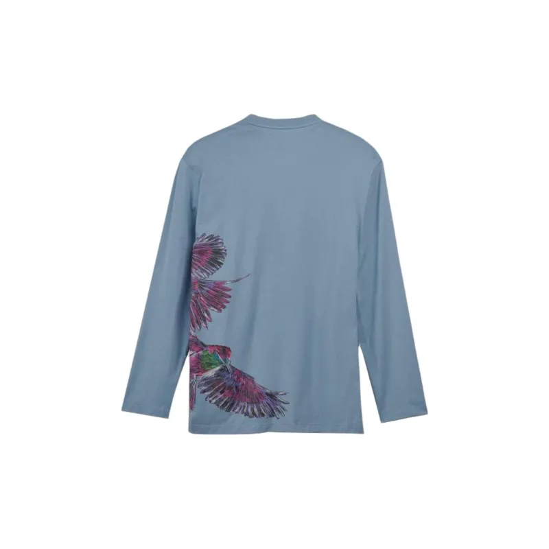 Y 3 Graphic Printed Long Sleeve T Shirt-1