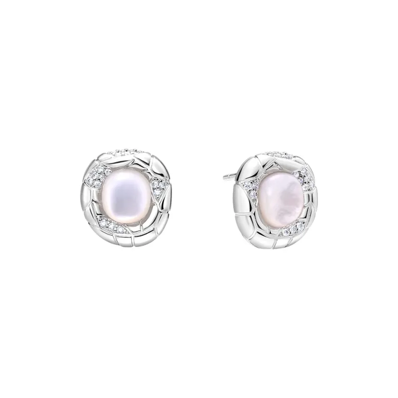 Arsis 925 Sterling Silver Stud Earrings Unisex Gold Silver Two Tone-1