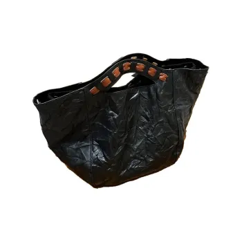 BEMIX PETS PU Basket Bag Handbag Women's Black