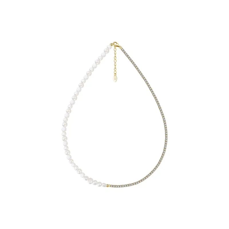 ZHENZHUAOMI Freshwater Pearl Necklaces Women's-0