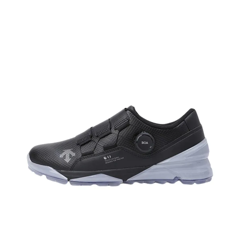 DESCENTE Anti Slip Wear Resistant Low Top Golf Shoes Men's Black-0