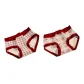 Red-Trimmed Small Plaid+Red-Trimmed Large Plaid