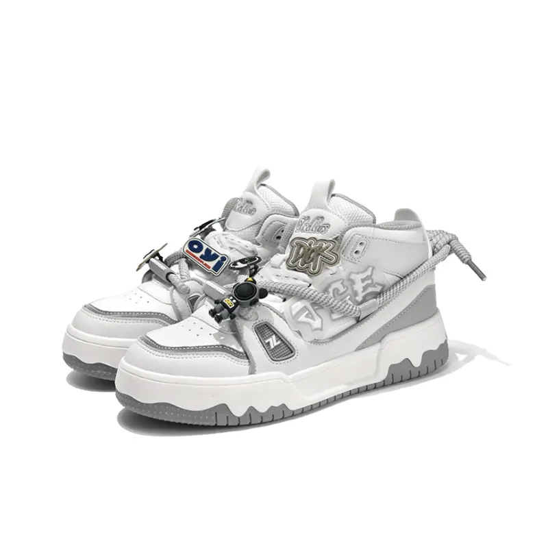 TCELLARS Warm Cushioning Wear-Resistant Lightweight Height Increasing High-Top Skateboard Shoes Unisex Exclusive Box-2