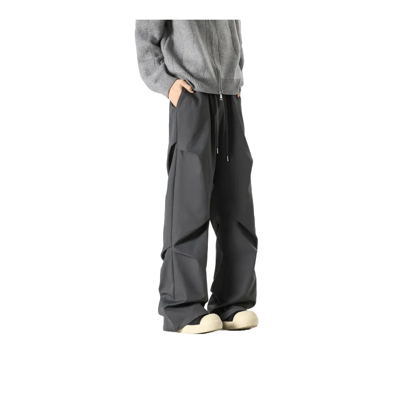 TESTUNG Casual Pants Unisex Black-27