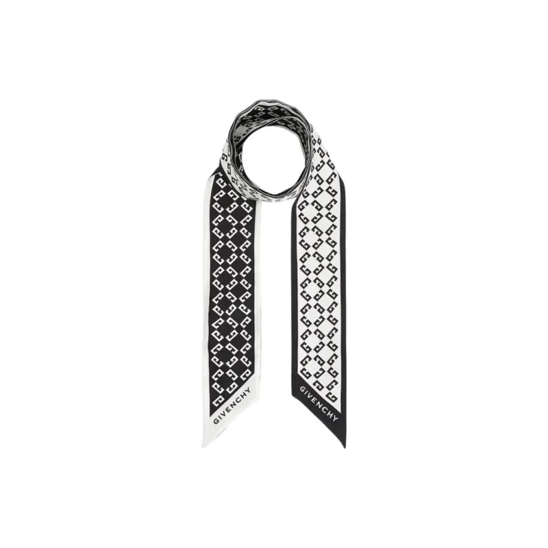Givenchy Silk Scarves Women's Black-0