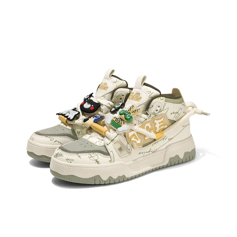 TCELLARS Warm Cushioning Wear-Resistant Lightweight Height Increasing High-Top Skateboard Shoes Unisex Exclusive Box-20