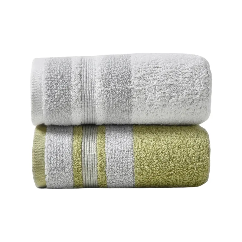 HLA Classic Color Blocking 100% Cotton Towel Bath Towel-8