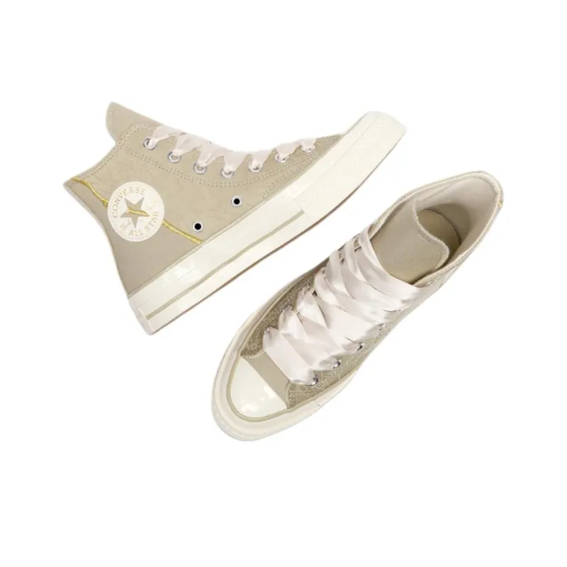 Converse 1970s Wear Resistant Slip Resistant High Top Skateboard Shoes Unisex Green-3