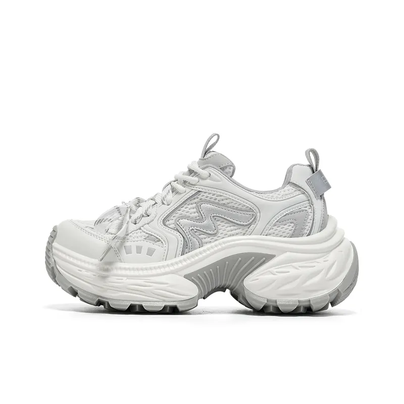EBLAN Low Top Chunky Sneakers Women's Beige-0