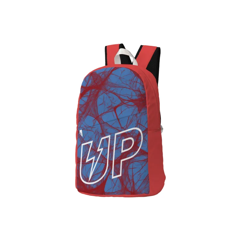 TURN UP Polyester Student Backpack Regular Unisex Red-1